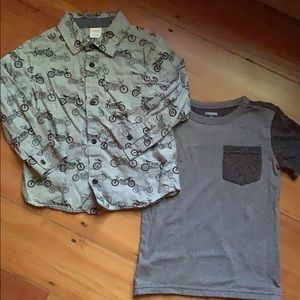 Gymboree Motorcycle Shirt and Undershirt